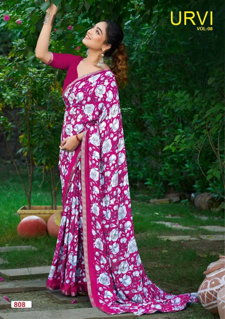 Urvi Vol 8 By LT Micro Printed Online Summer Daily Wear Saree